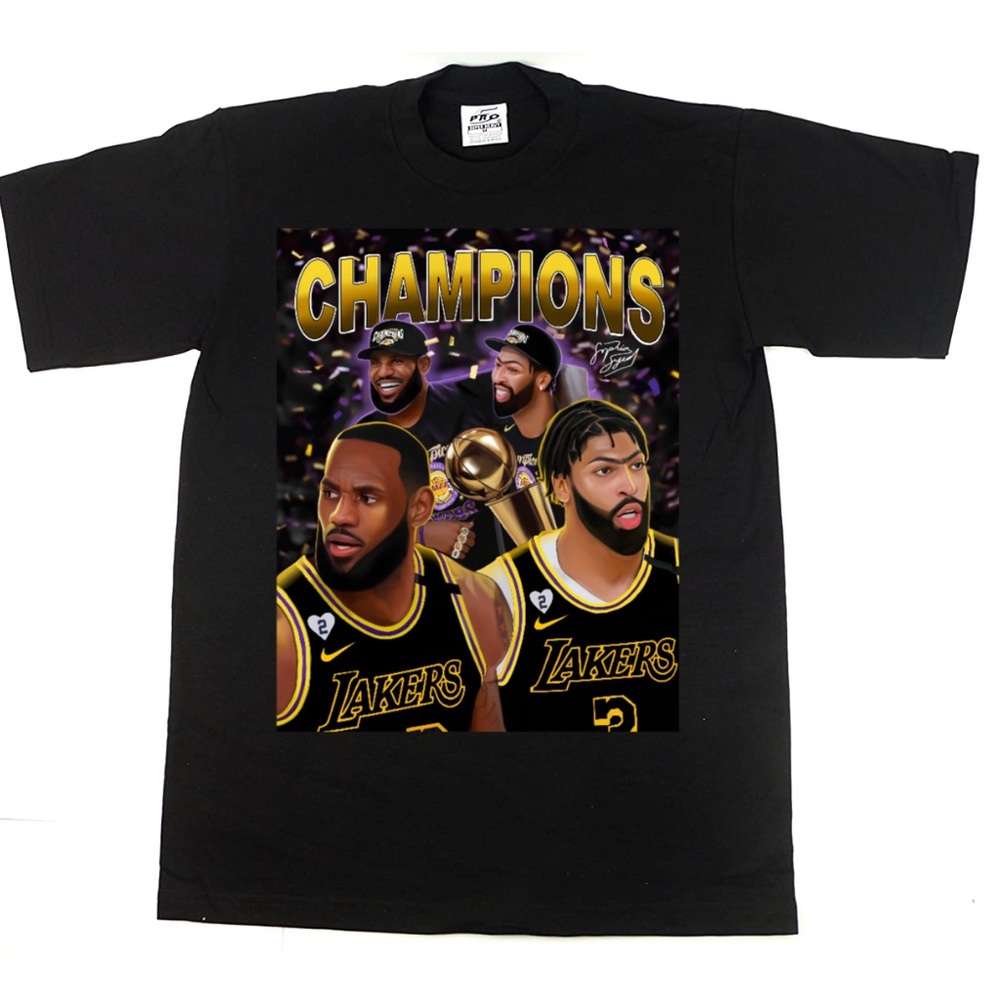 Oversized vintage lakers graphic tee